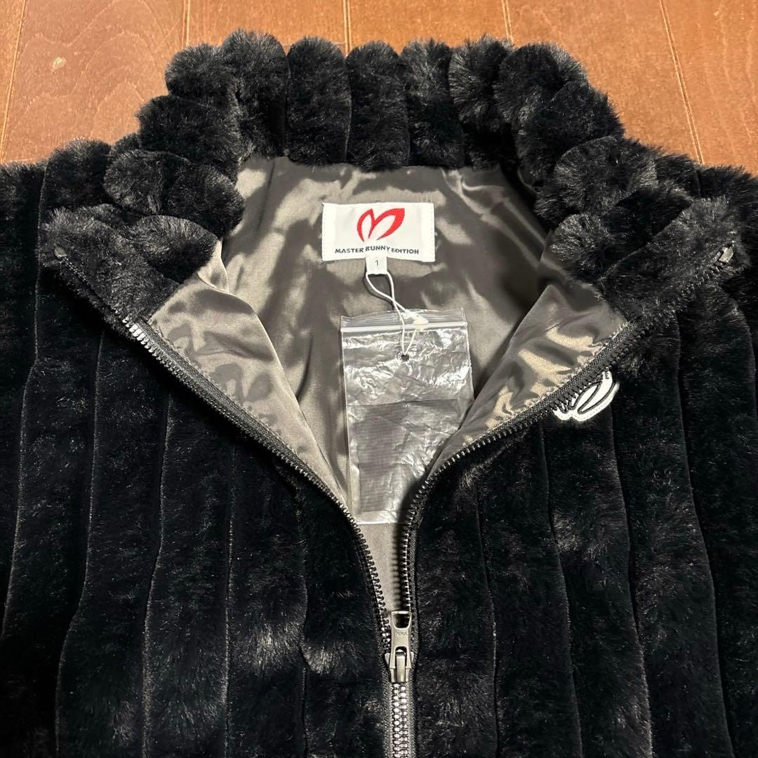 マスターバニースパッタリングエコファーコンビブルゾンブラックサイズ1