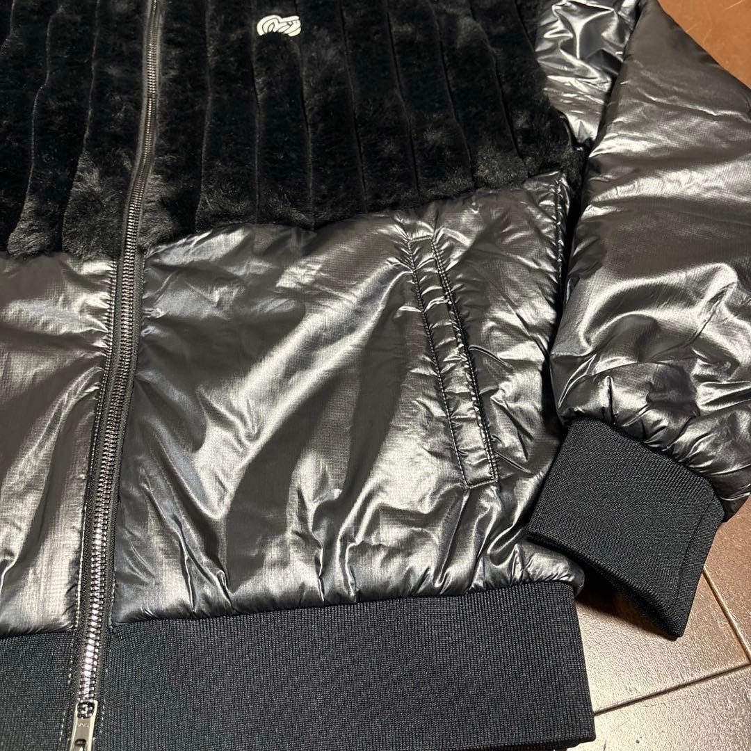 マスターバニースパッタリングエコファーコンビブルゾンブラックサイズ1