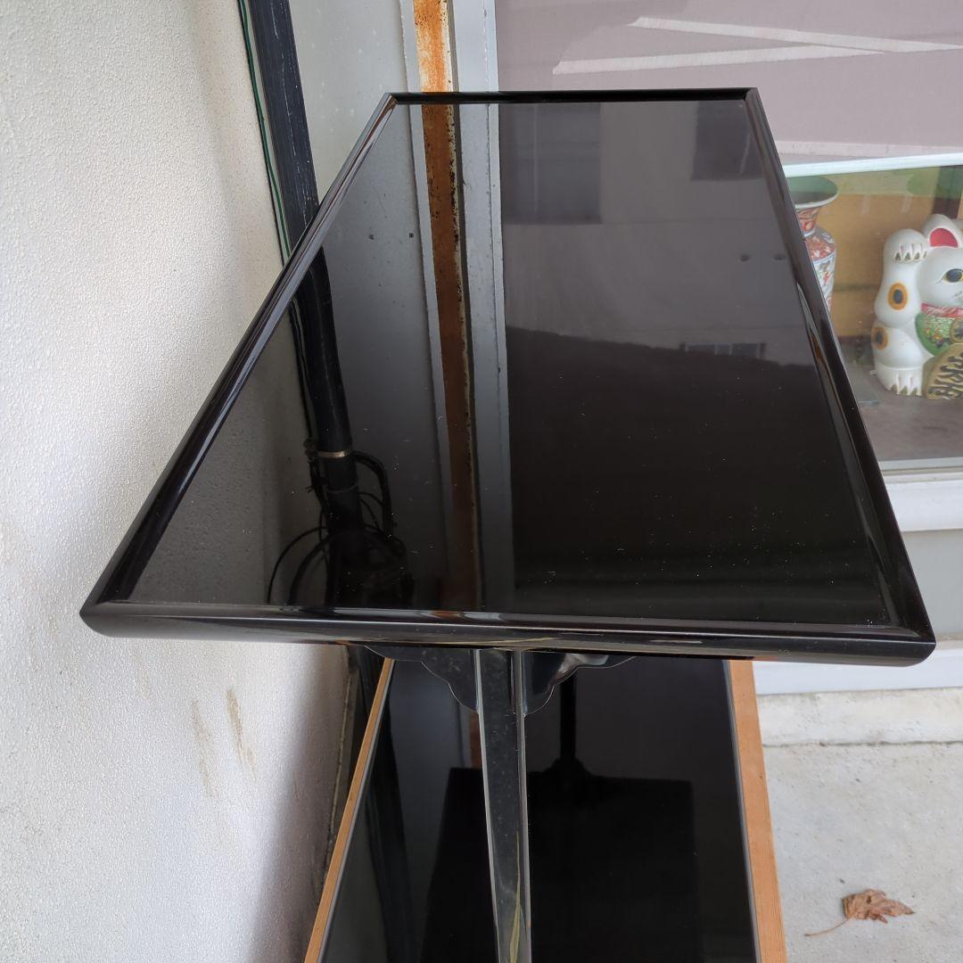 及台子 在銘 輪島塗 真塗 組み立て式 茶道具 茶道 棚 お点前 木箱 美品