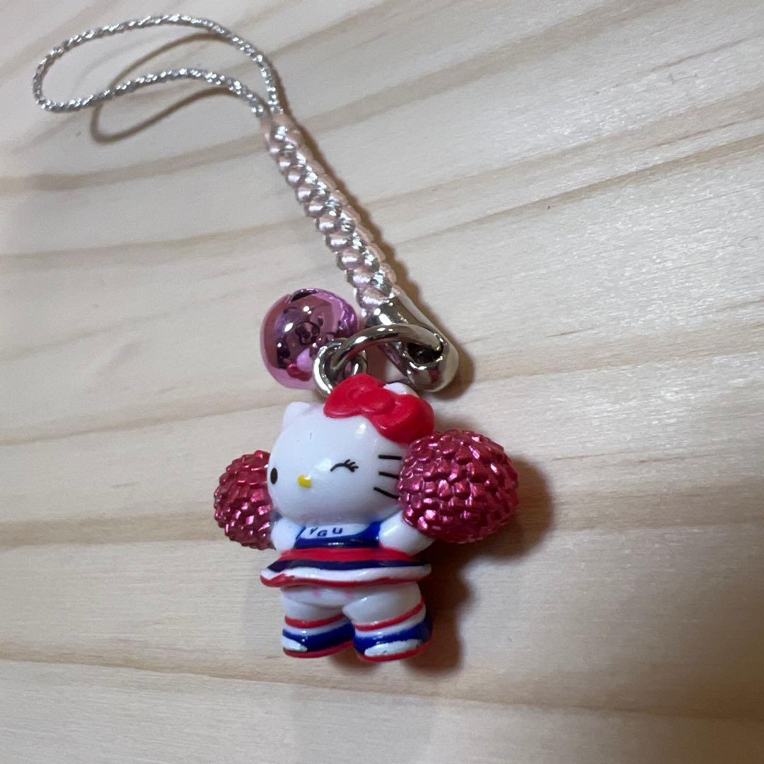 山梨限定　ご当地キティ　山梨学院大学チアリーディング　根付け