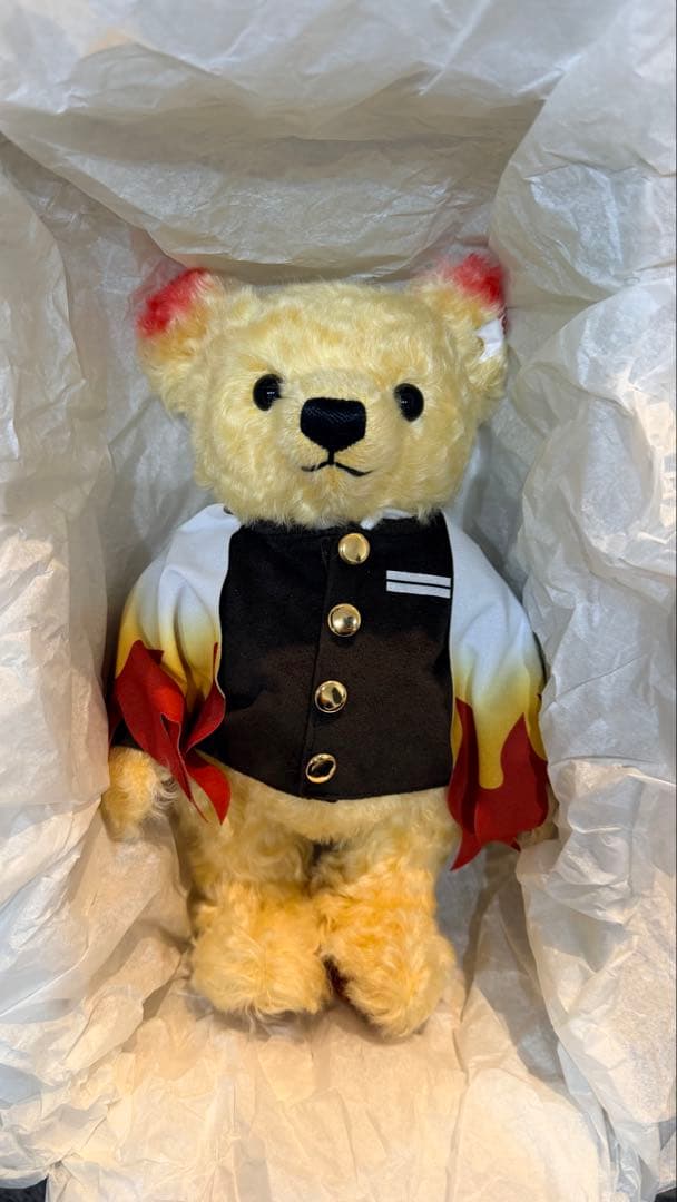 Steiff シュタイフ 鬼滅の刃 コラボテディベア　煉獄杏寿郎