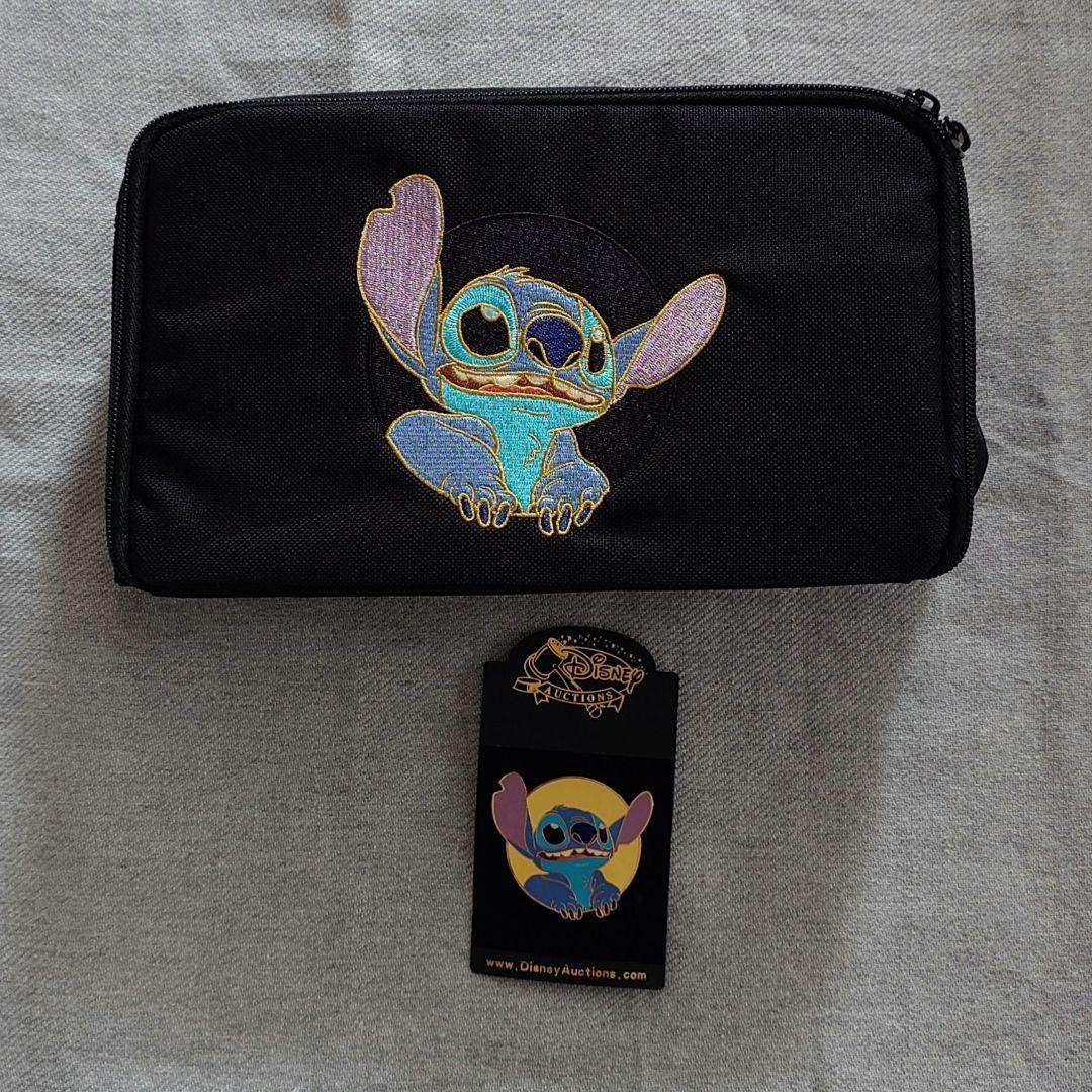 【レア】スティッチ ヒップバッグとピンバッジセット