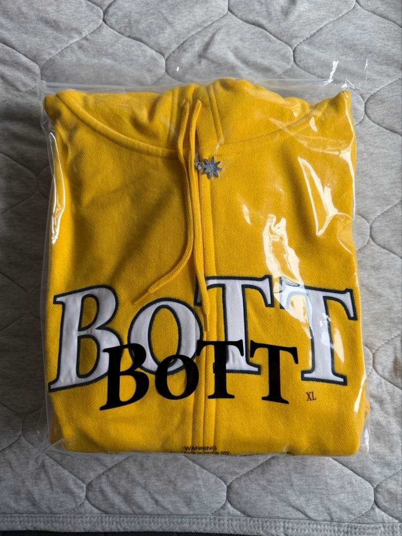 【新品未使用】BoTT OG Logo Zip Hoodie yellow