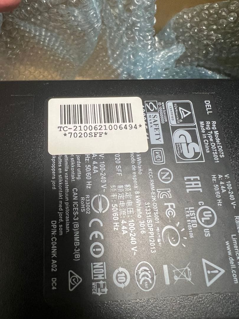 Windowsデスクトップ DELL Optiplex7020 i7 RAM 12GB GTX750ti