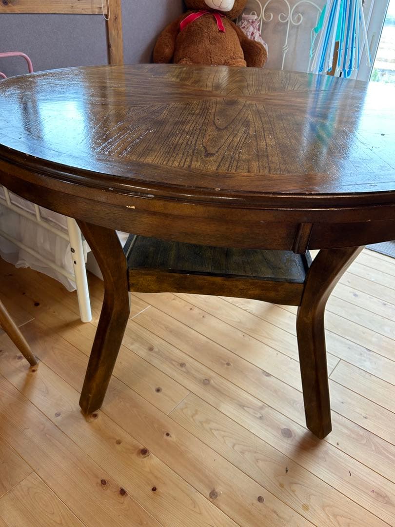 店舗　アメリカ製　アンティーク　円形ダイニングテーブル　引き取り専用