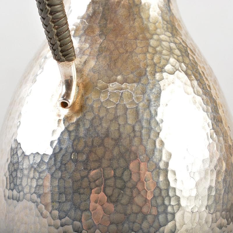 錺師　大森金長造　南鐐　酒注　ちろり　重さ約87g　共箱　M　R5947