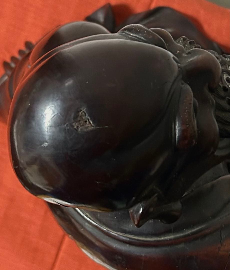 中国 時代 銘木紫檀 羅漢坐像 阿羅漢 座像 10kg 高さ43.5cm