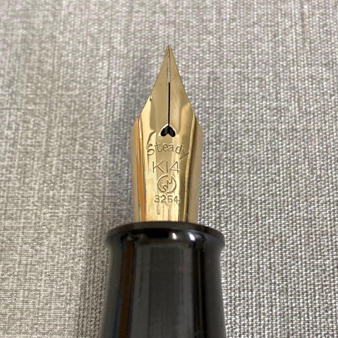【H】希少✨Steady 万年筆 ペン先 K14 ヴィンテージ アンティーク