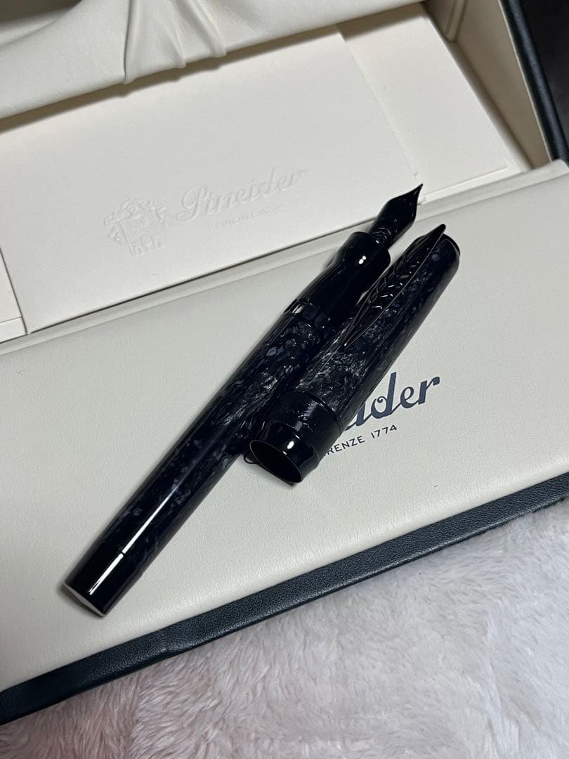新品未使用 ピナイダー ラ グランデ ベレッツァ ロック 万年筆 グレー EF