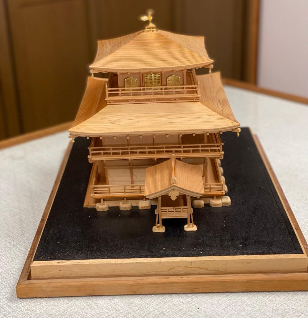 d*7様 小林工芸　1/50金閣寺　ジオラマ　完成品　ウッディージョー　01