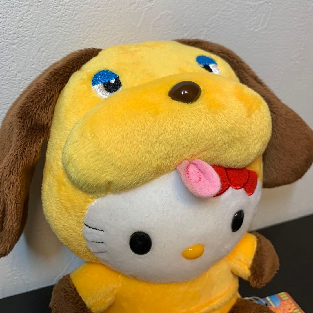 極美品✨稀少タグ付　まんまのまんま　ハローキティ ぬいぐるみ Mサイズ　サンリオ