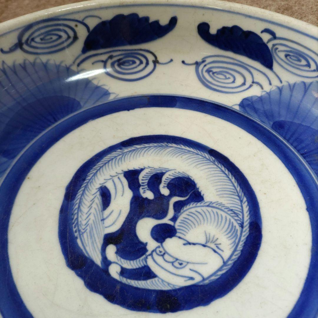 古伊万里　なまず図　皿　D538