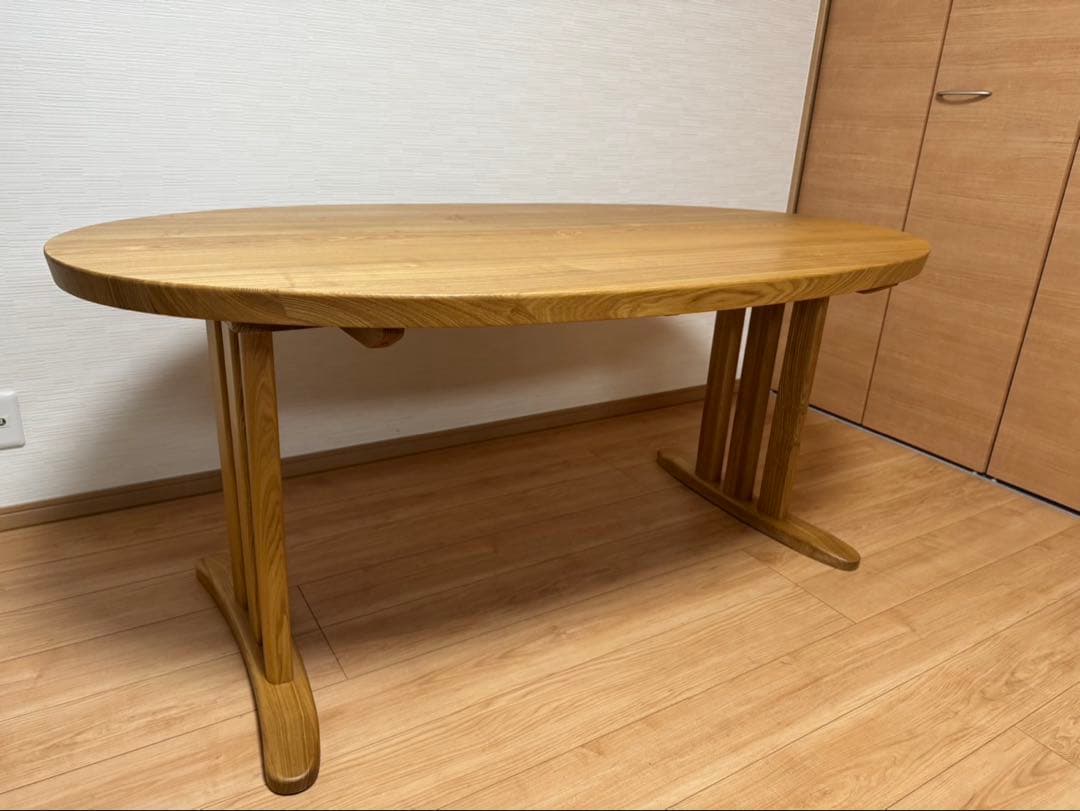 ※lemon テーブル　木製　ダイニングテーブル　楕円