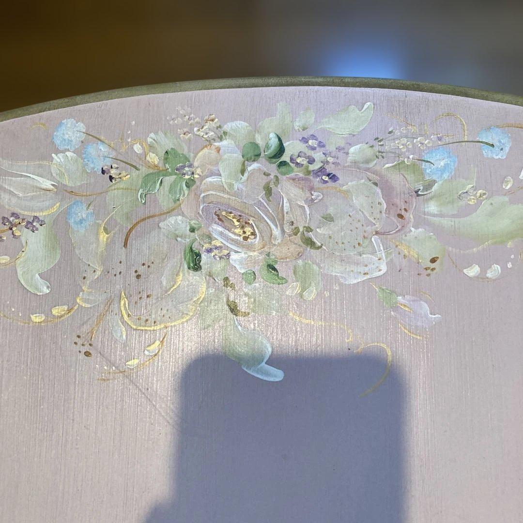 【今週末までお買い得】折りたたみ猫足サイドテーブル・トールペインティング・レトロ