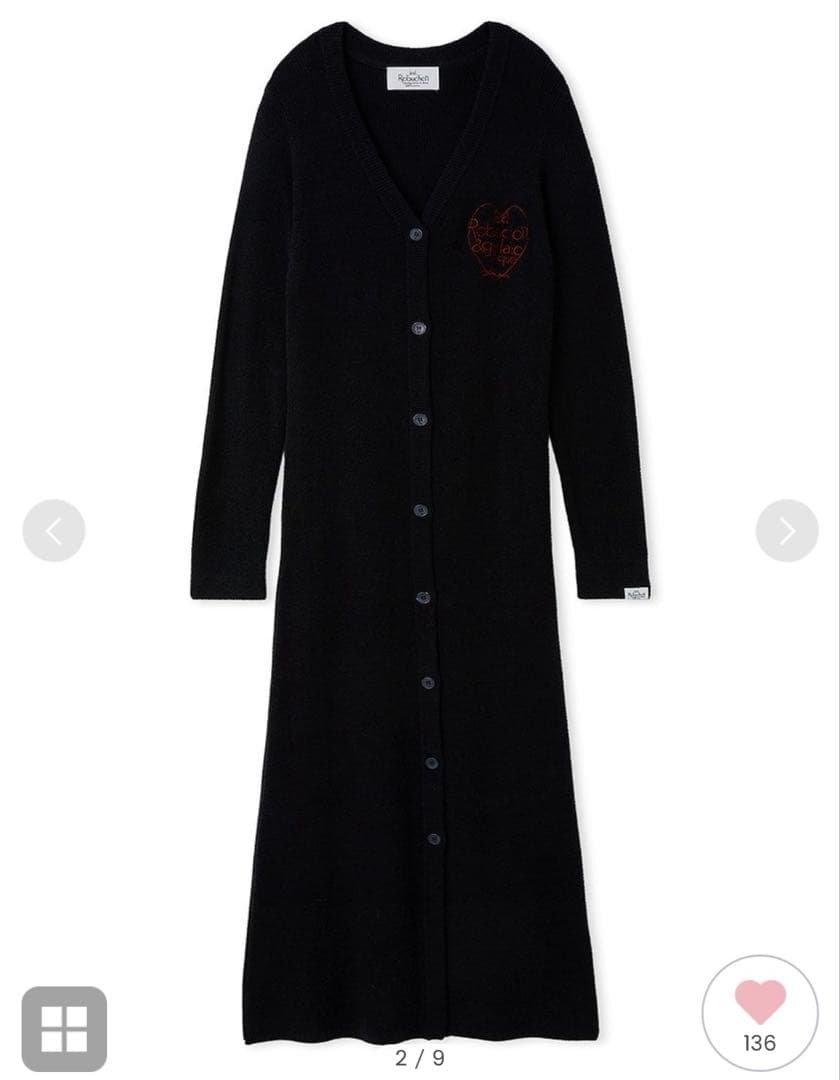 gelatopiqueJOELROBUCHONスムーズィーシルク前開きワンピース