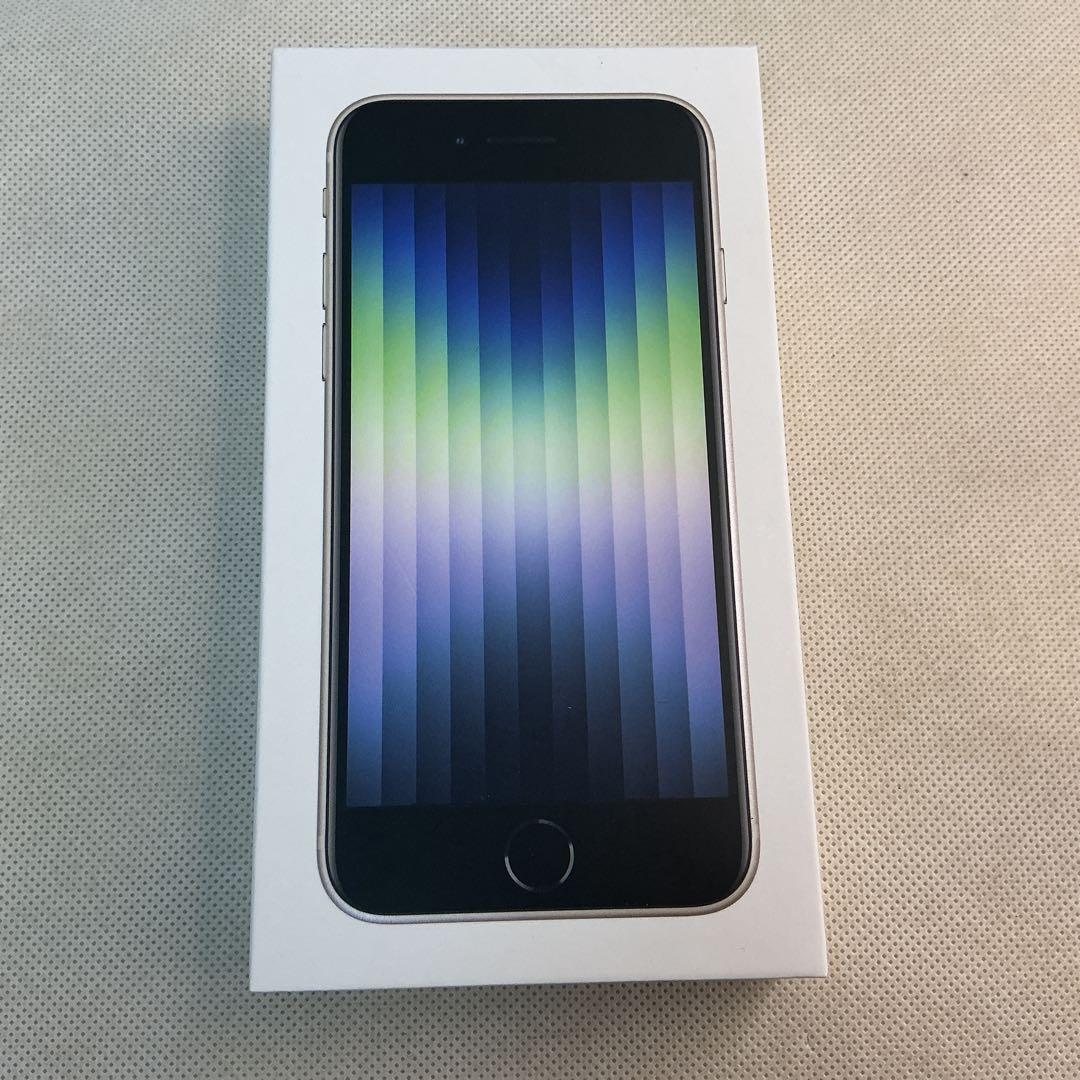 【美品】iPhoneSE3 128GB 新品大容量バッテリー　SIMフリー