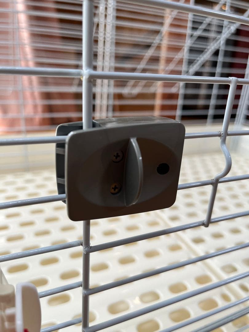 小動物ケージ　イージーホーム80 三晃商会　ホワイトケージ キャスター付き