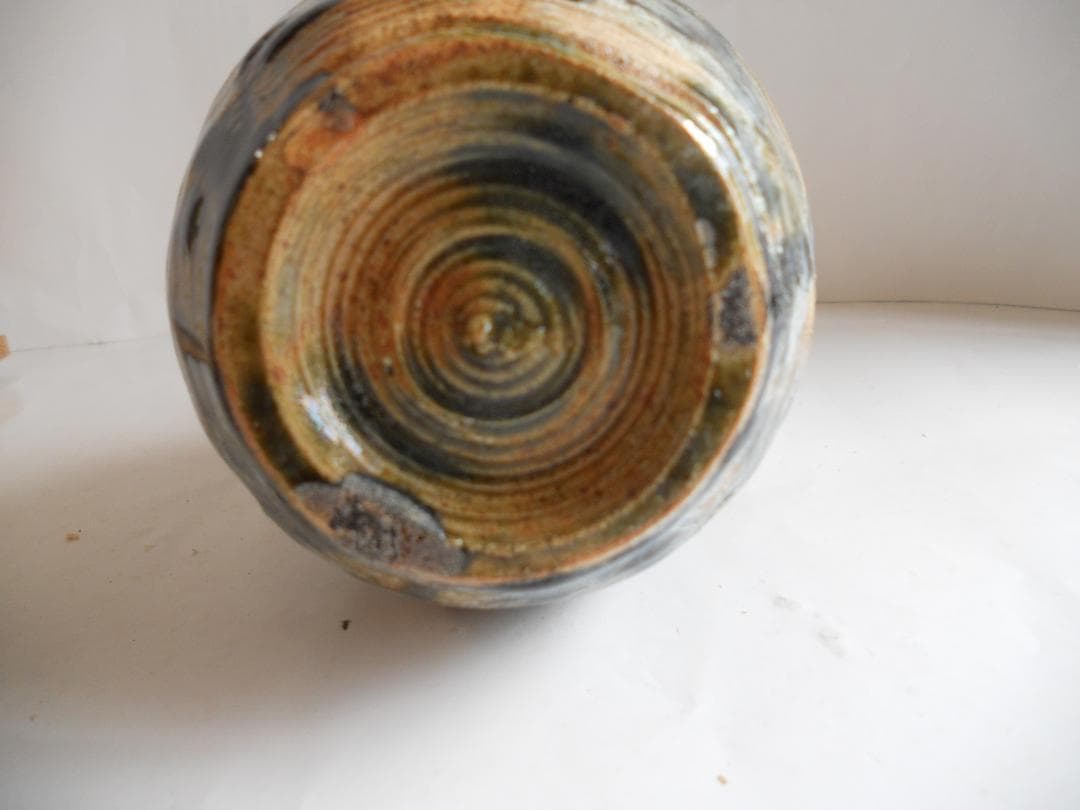 林孝太郎 織部焼 壺 孝龍窯 希少 ヴィンテージ 織部壺 新品 未使用 です。