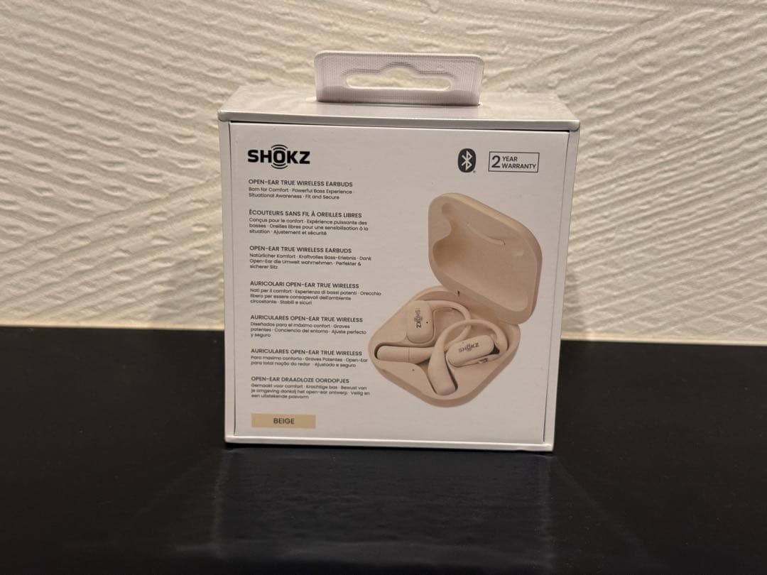 【新品未開封】Shokz OpenFit オープンイヤーイヤホン ベージュ