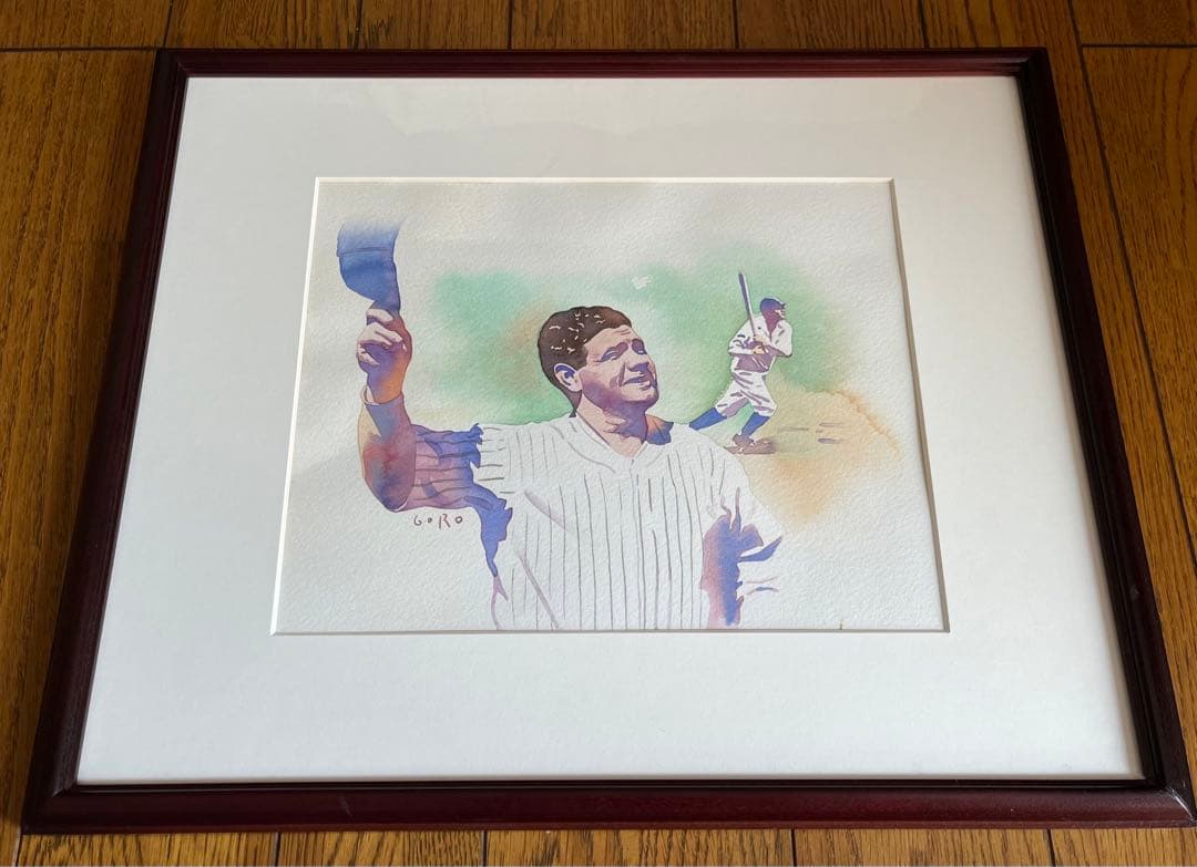 佐々木悟郎 Goro 直筆イラスト原画 ベーブルース 大谷翔平