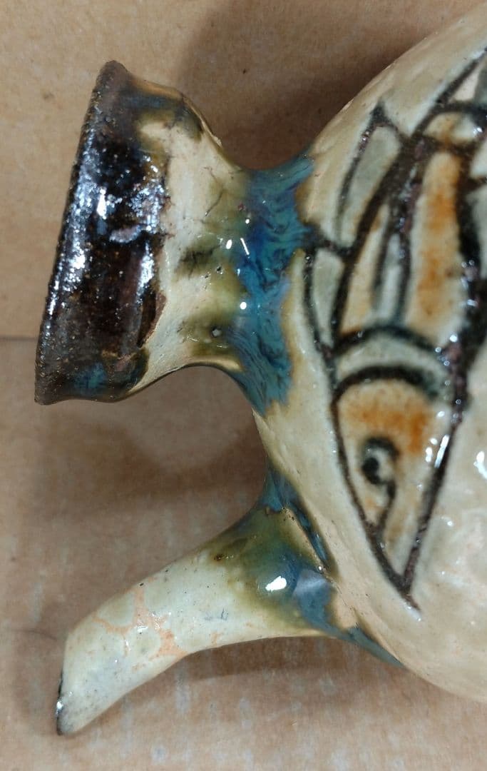 【本物保証】金城次郎 カラカラ 共箱 栞 壺屋焼 壷屋焼 人間国宝 美品