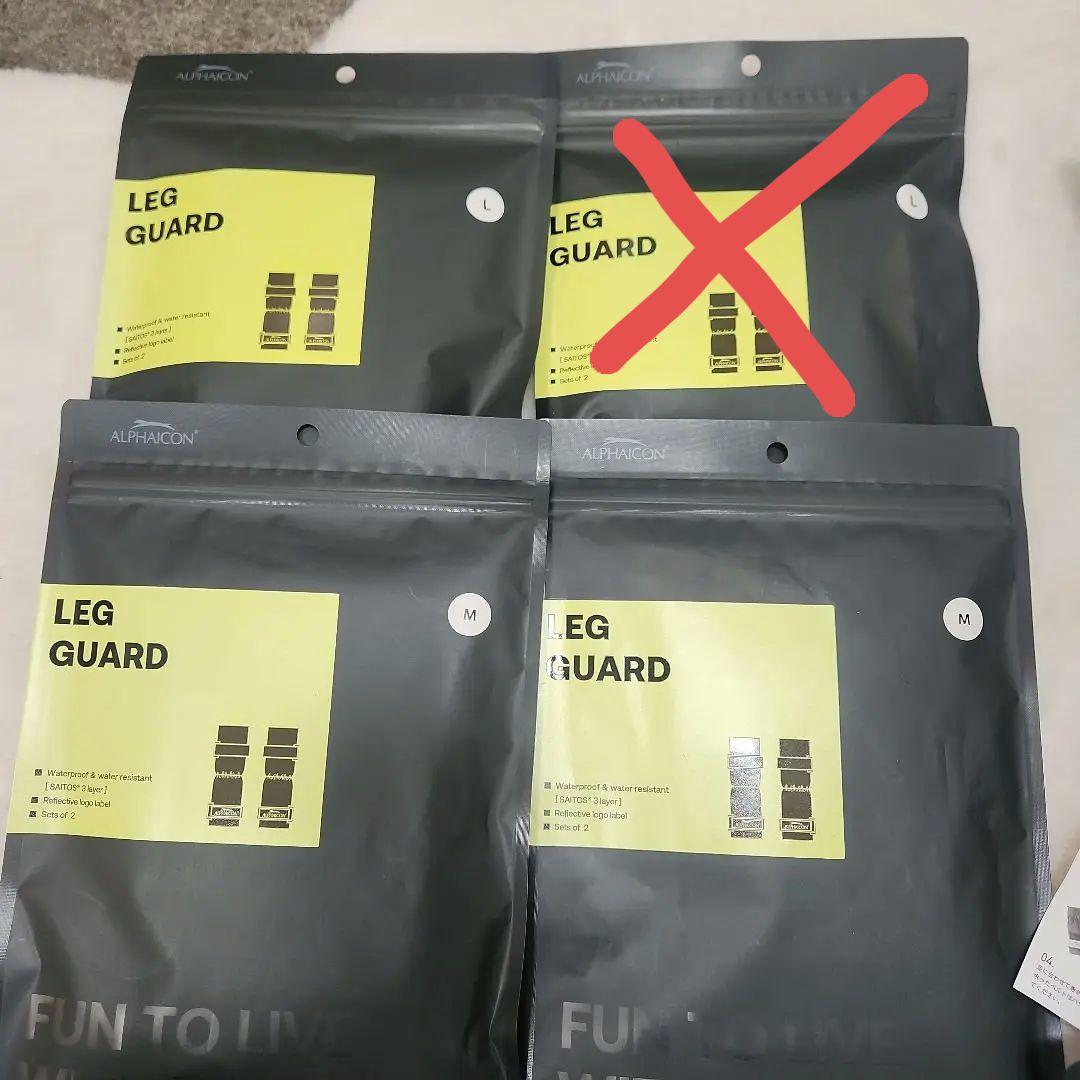 ALPHACON レッグガード まとめ売り M2点 L1点 3セット