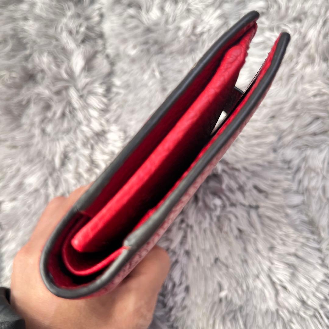 極美品✨GUCCI 折り財布　札入れ　カードケース　インターロッキング　シボ革