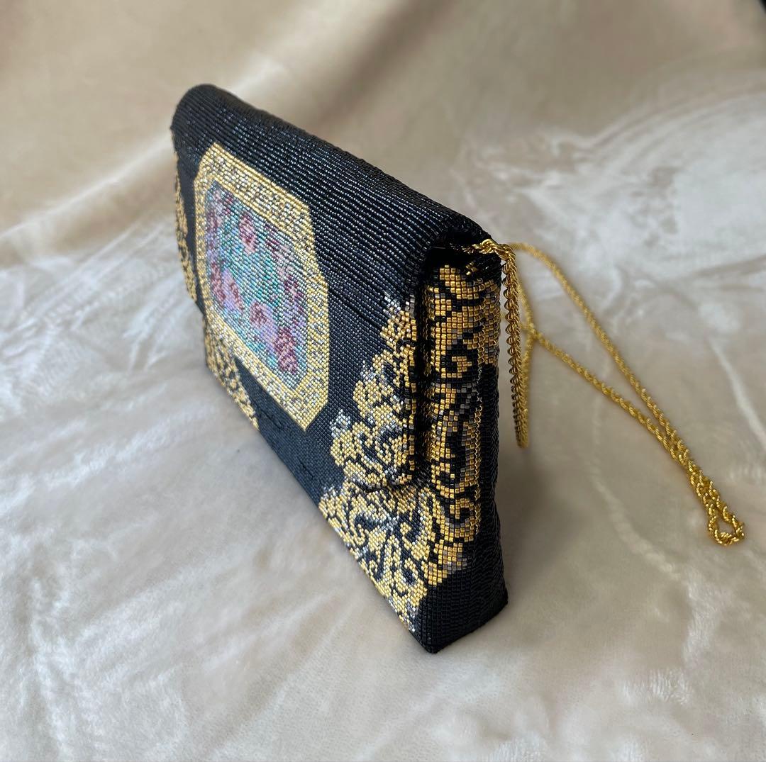 TOWANNY トワニー　ビーズ織り　パーティーバッグ