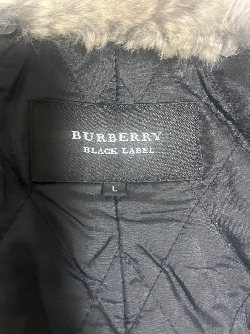 バーバリーブラックレーベル　ラムレザーライダースジャケット　ブルゾン