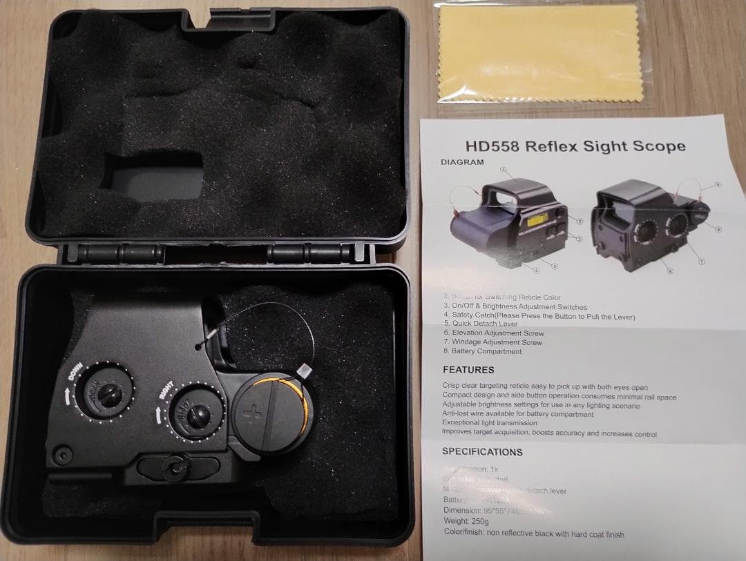 ドットサイト(558EO EXPS3タイプ)、マグニファイア(3X)　セット