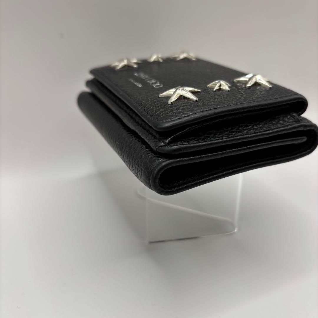 jimmy choo 三つ折り財布　ブラック　スタッズ　ニモ　コンパク　財布