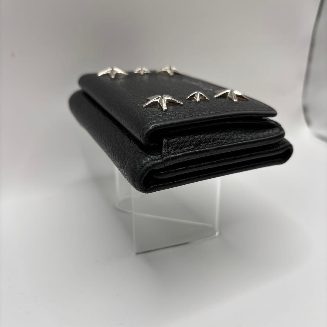 jimmy choo 三つ折り財布　ブラック　スタッズ　ニモ　コンパク　財布