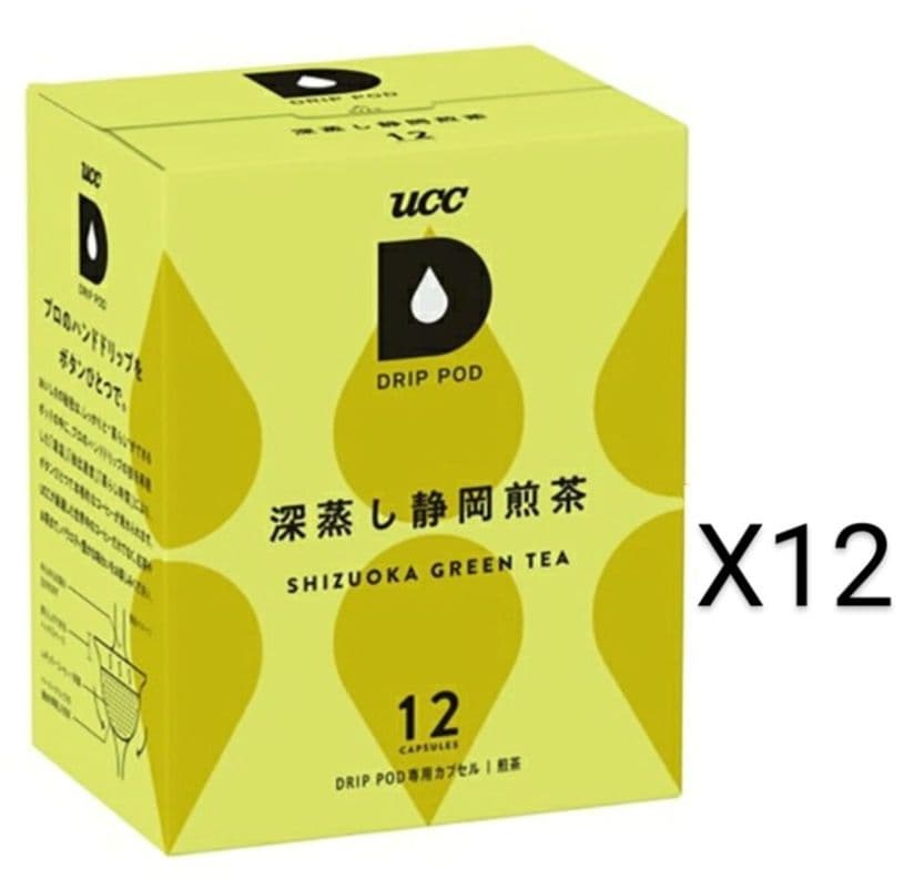 ユーシーシー上島珈琲 UCC DRIPPOD 深蒸し静岡煎茶 12箱入り