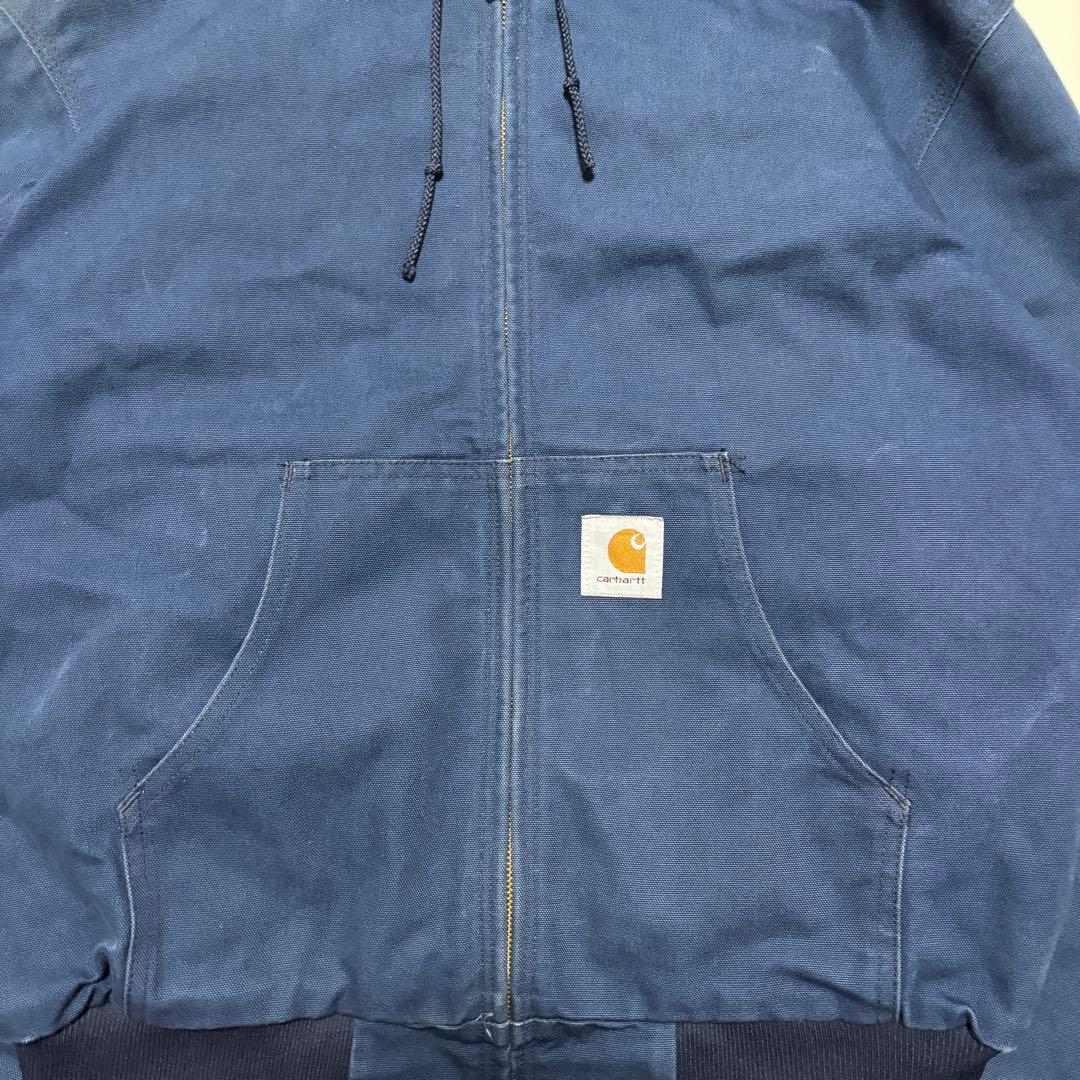 90s USA製 カーハート アクティブ ジャケット ネイビー L