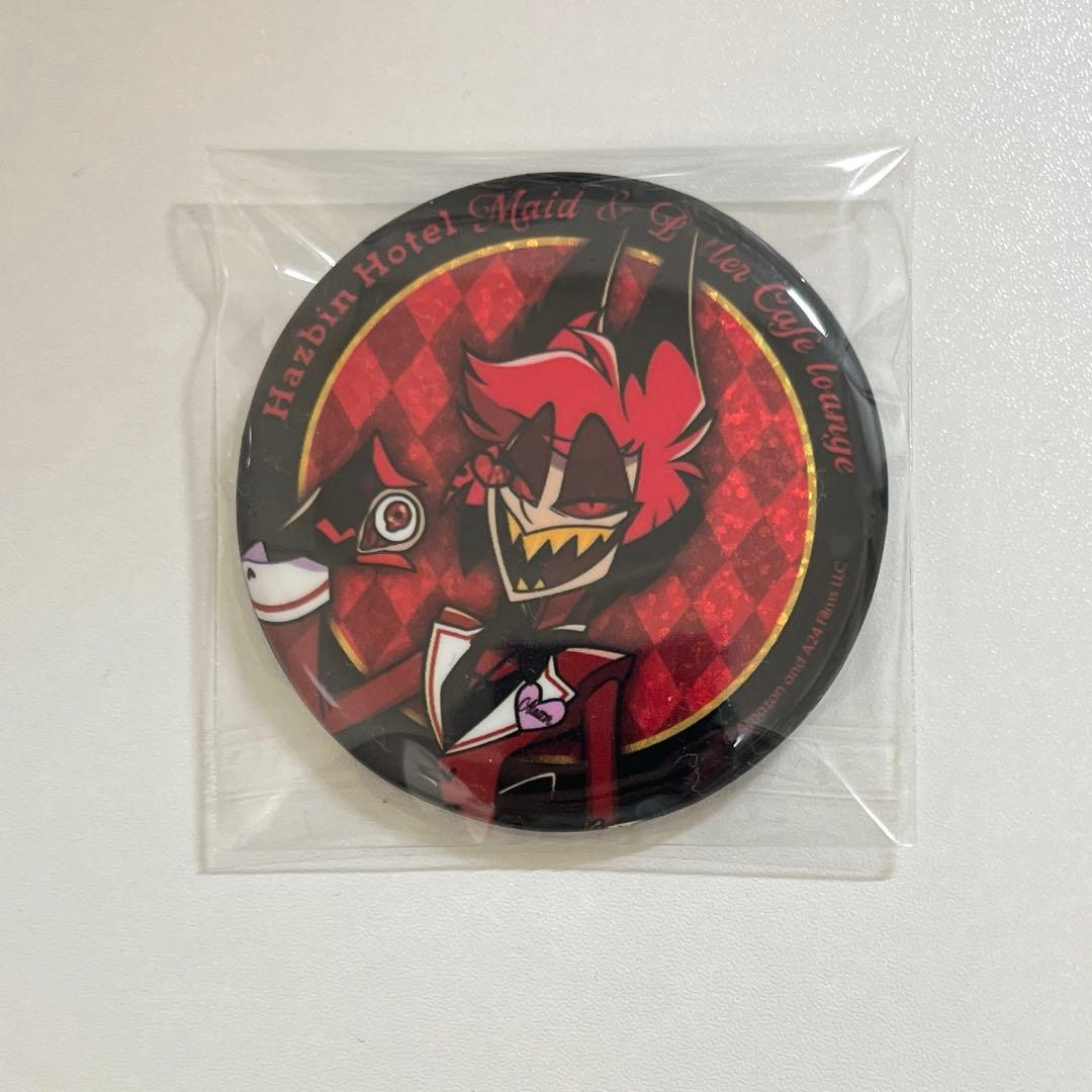 ハズビンホテル　アラスター　アニカフェ　グリッター缶バッジA