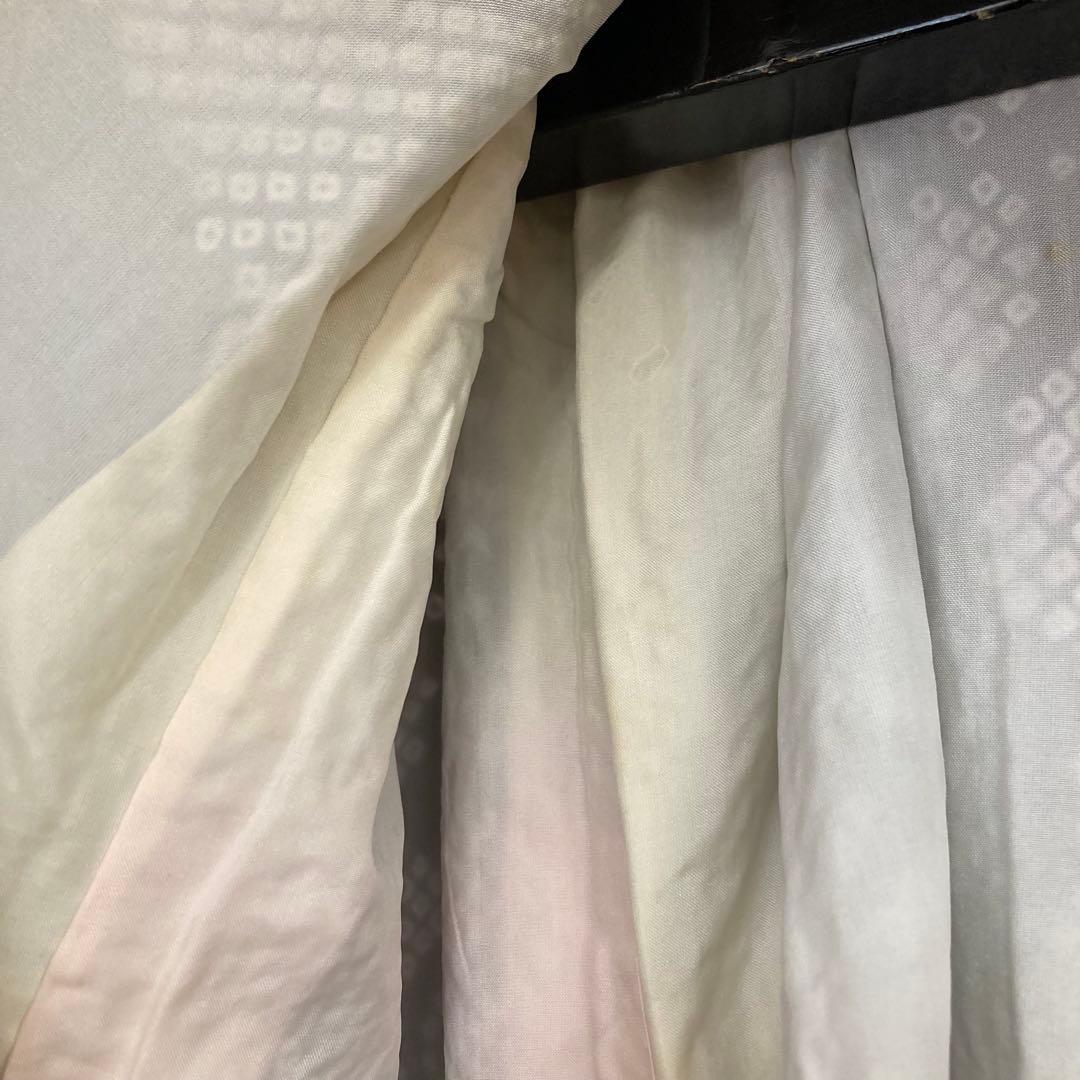 たべたいこ様 振袖 総絞り 鹿子絞り 紫単色 裄68 素敵なデザインT-5076