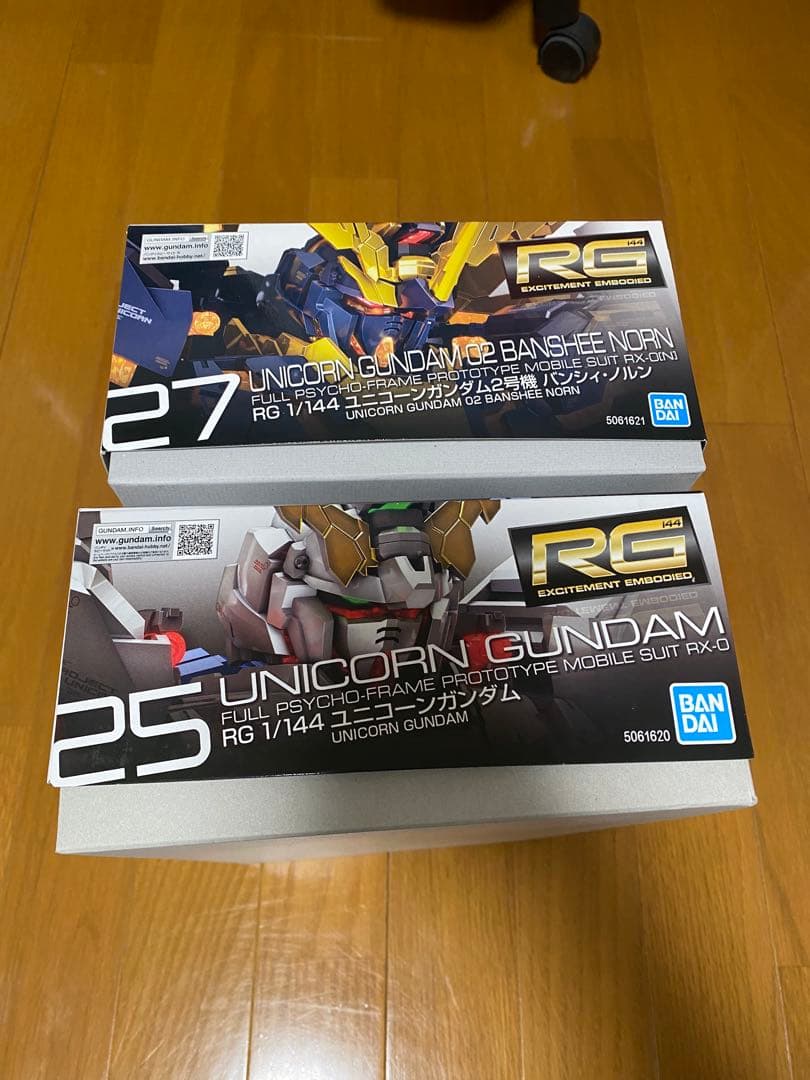 【16時迄　当日発送】 RG ユニコーンガンダム & RG バンシィ・ノルン
