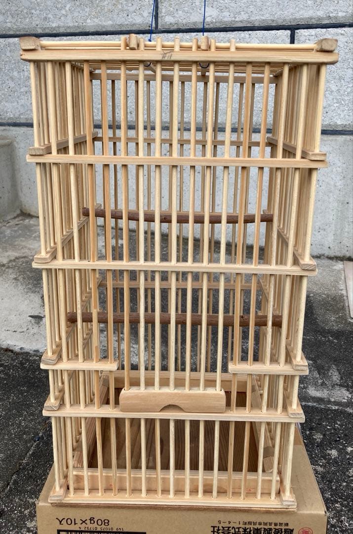 手作り鳥籠　竹籠　②