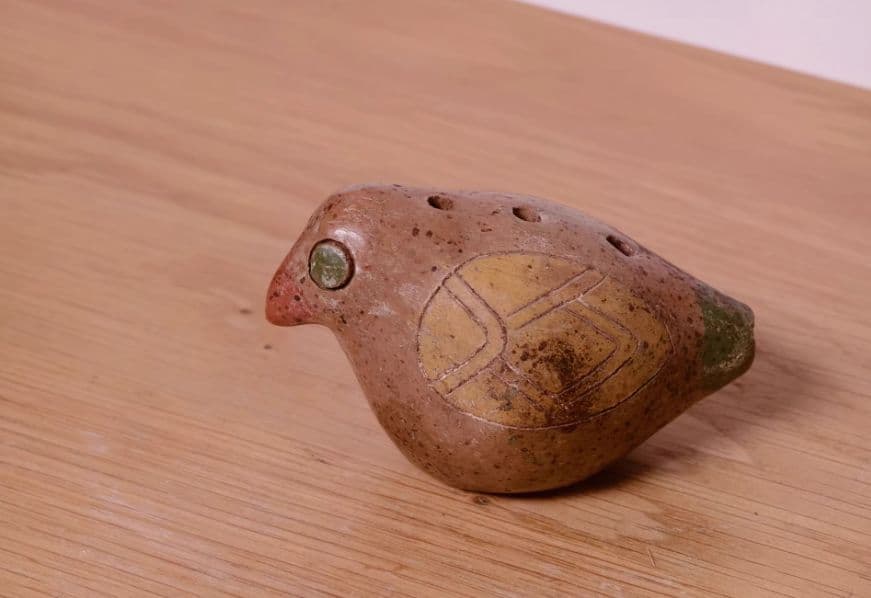 石製 鳥型オブジェ 音出し穴あり