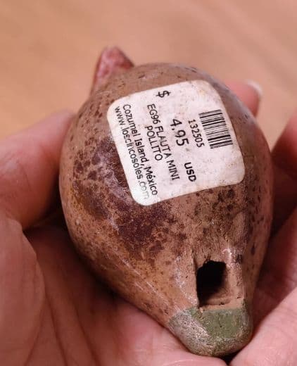 石製 鳥型オブジェ 音出し穴あり