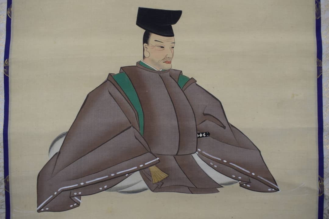 【真作】土佐光孚/人物画賛/高士人物/都野正好翁図/掛軸☆宝船☆Y-427　JM