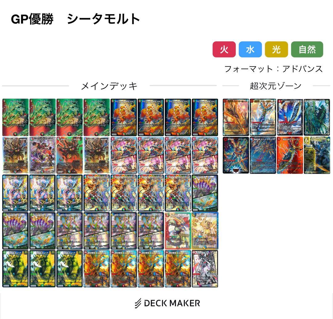 モルトversus GP優勝構築　シータモルト　デッキ　デュエルマスターズ