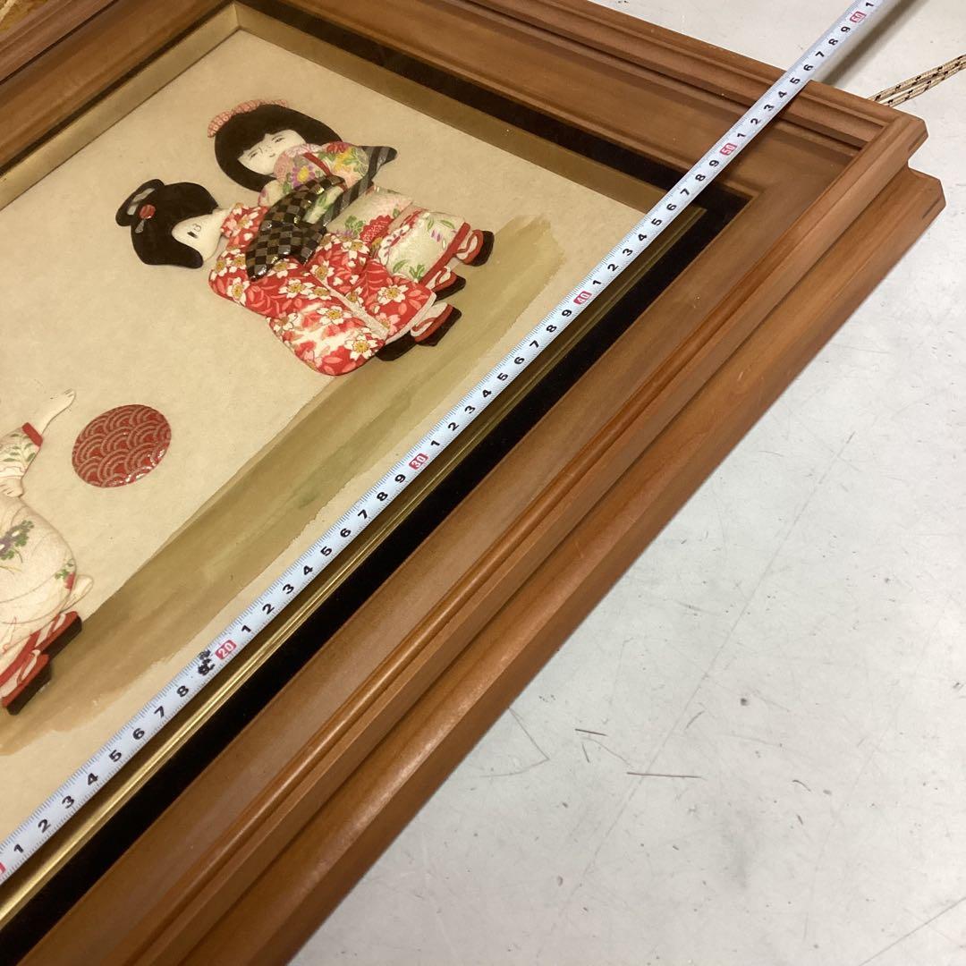 押絵 額装 和風 インテリア 着物人形 大型壁掛け（P5）