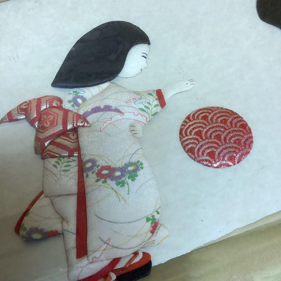 押絵 額装 和風 インテリア 着物人形 大型壁掛け（P5）