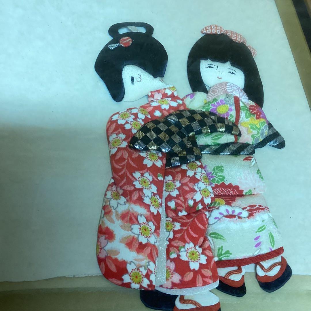 押絵 額装 和風 インテリア 着物人形 大型壁掛け（P5）