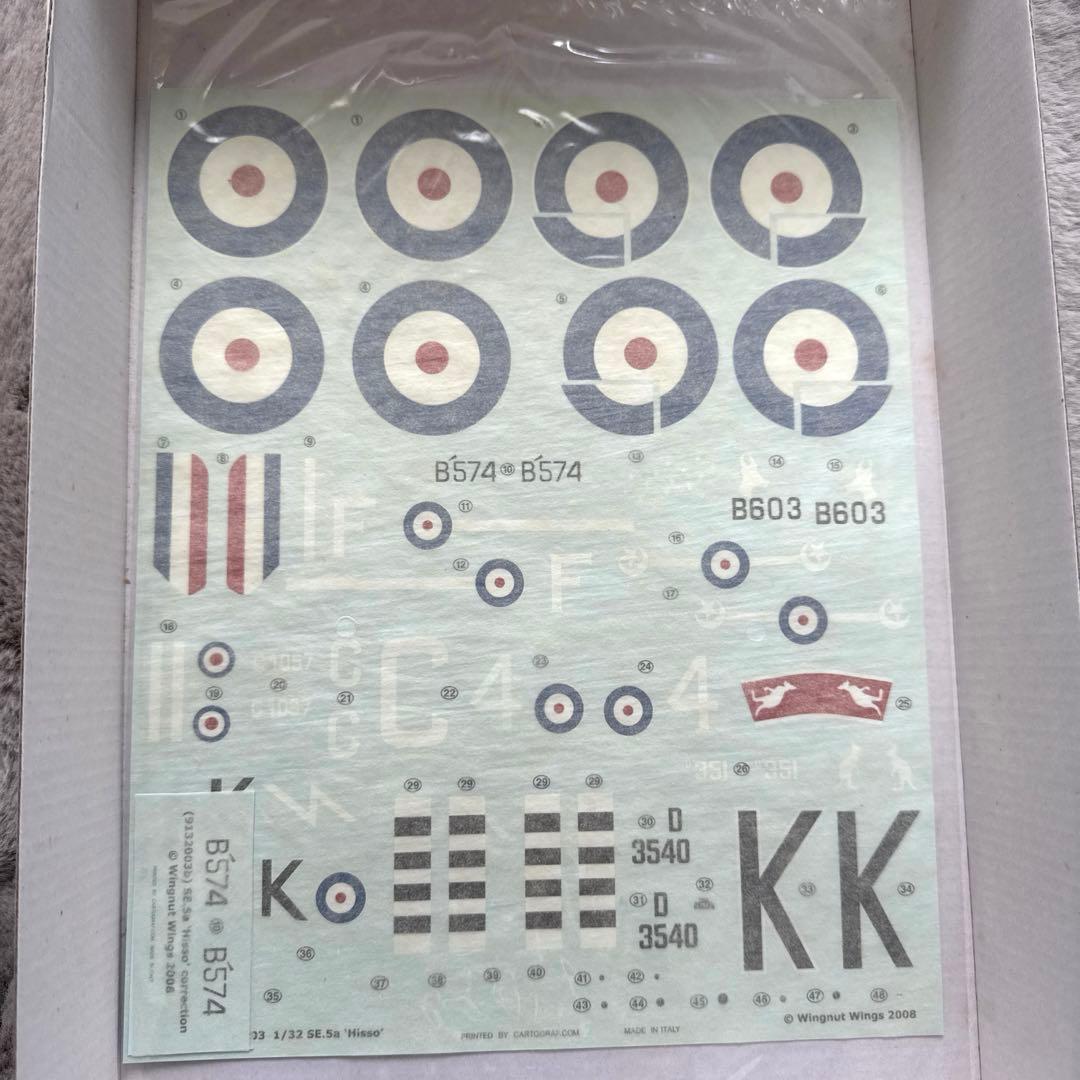 プラモデルwingnut wings SE.5a 'Hisso' 1/32