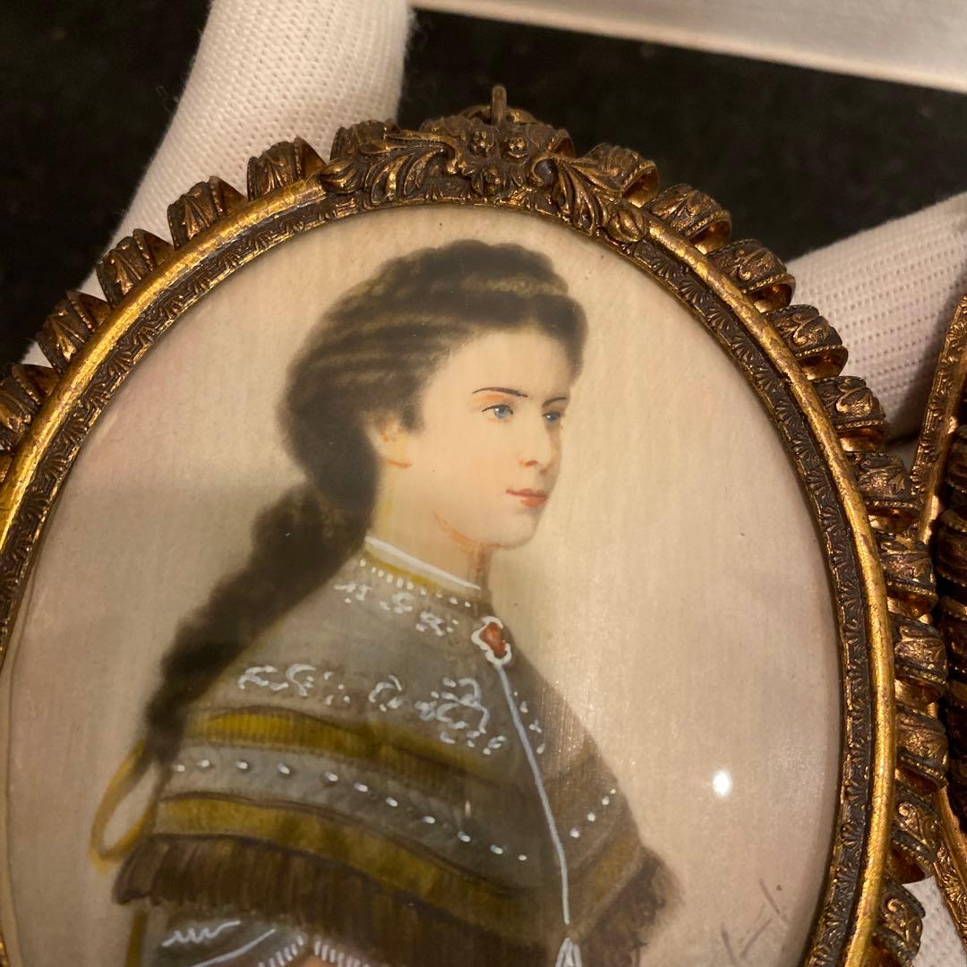 【蔵出し♡海外】人物画 ミニチュア　4作