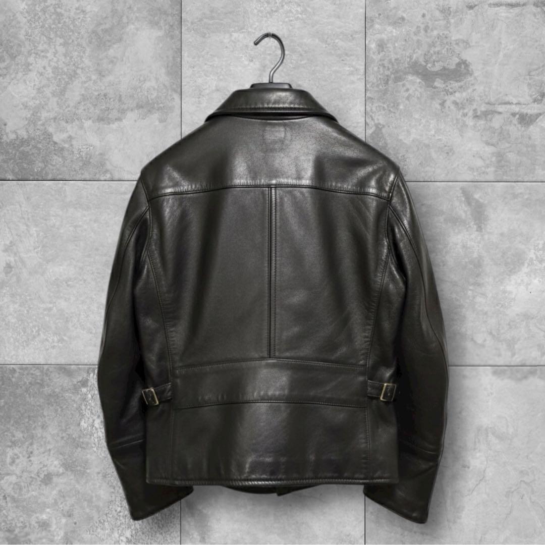 「シープレザー シングルカラー レザーブルゾン Lサイズ相当」金額交渉有