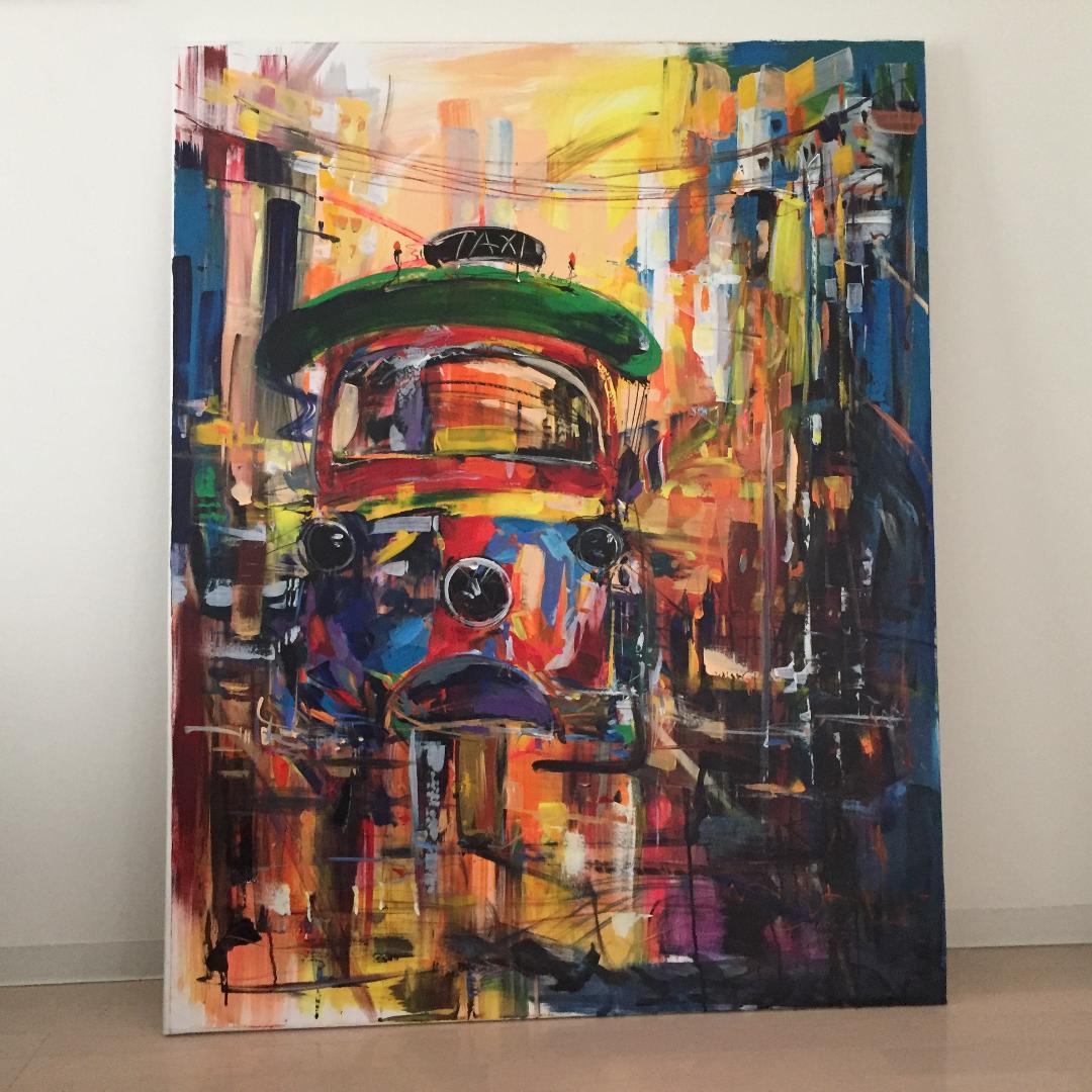 絵画 油絵 アート 美術品 ビックサイズ！ハンドメイド インテリア