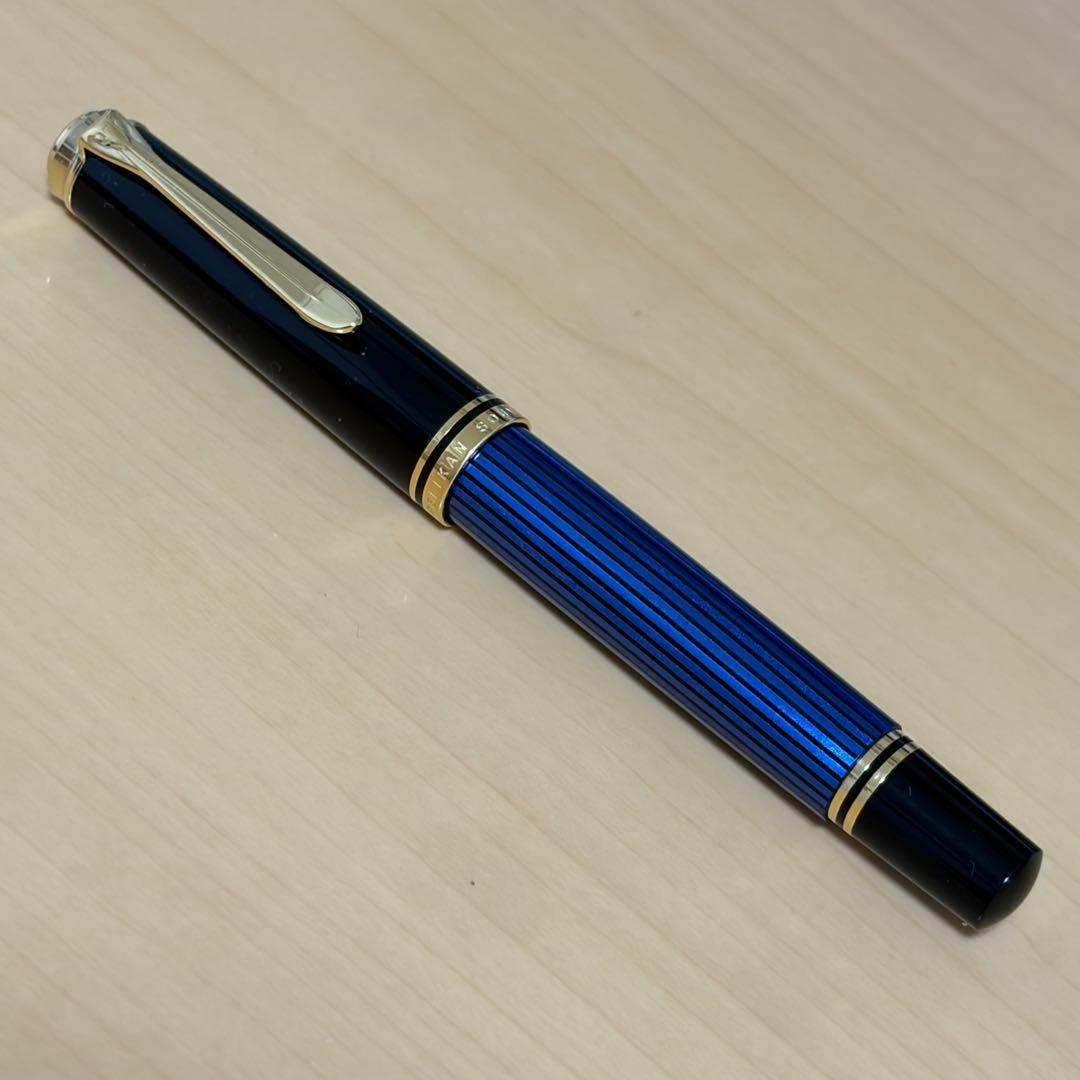 Pelikan ペリカン スーベレーン M600 14K EFニブ 万年筆 青縞